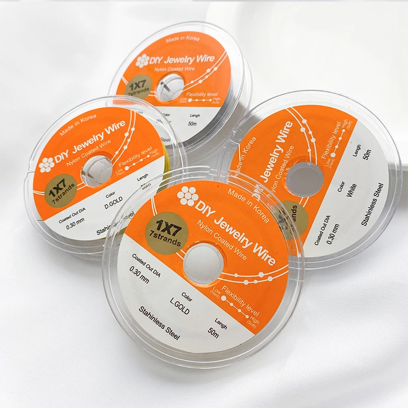 不锈钢手链 韩国金丝软线保色钢丝线手工diy串珠珠宝线饰品配件