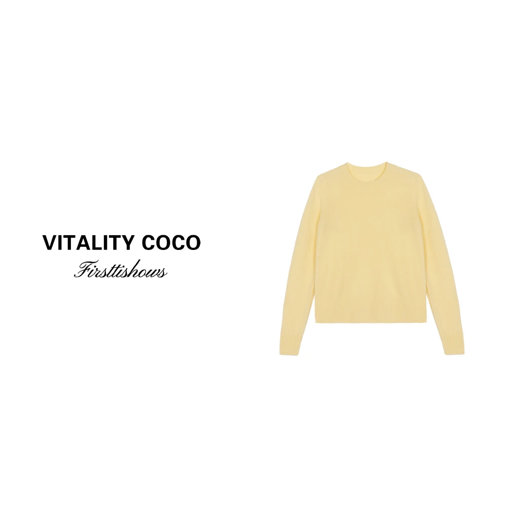 「VITALITY COCO」上新毛衣百搭圆领刺绣休闲针织衫1610
