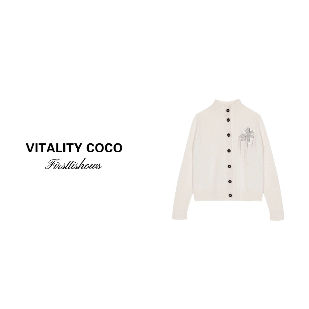 「VITALITY COCO」冬季秋冬上新热卖羊绒针织开衫1436