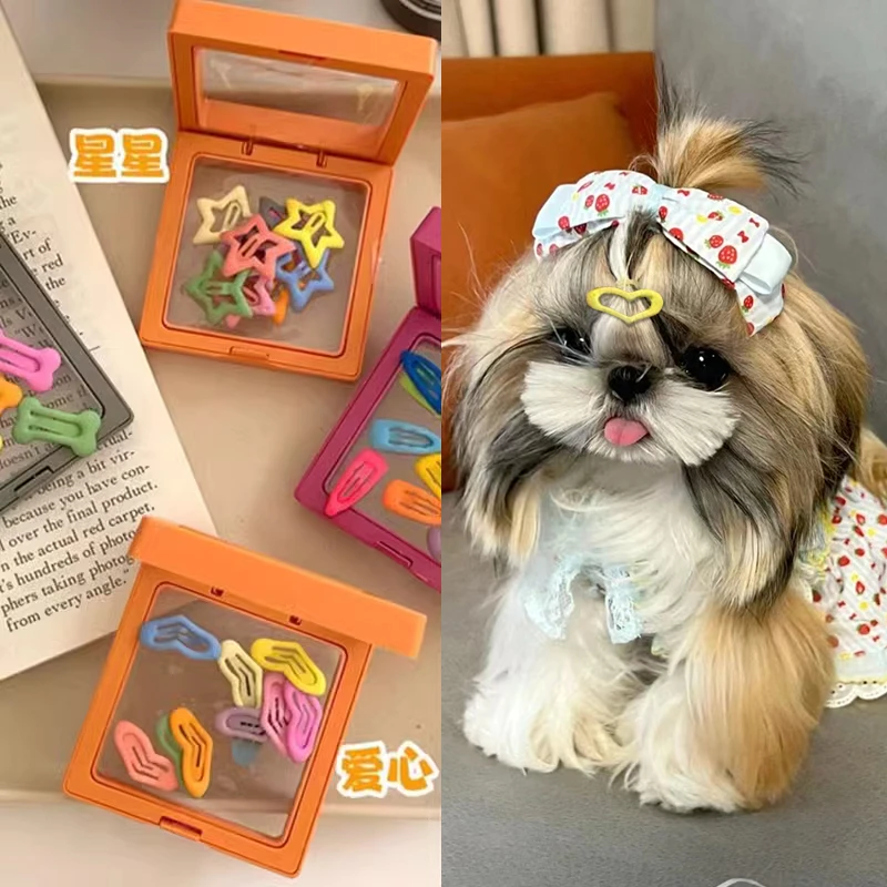 西施犬专用发夹刘海夹狗狗小卡子鼻梁夹小发卡夹子头饰碎发碎毛夹