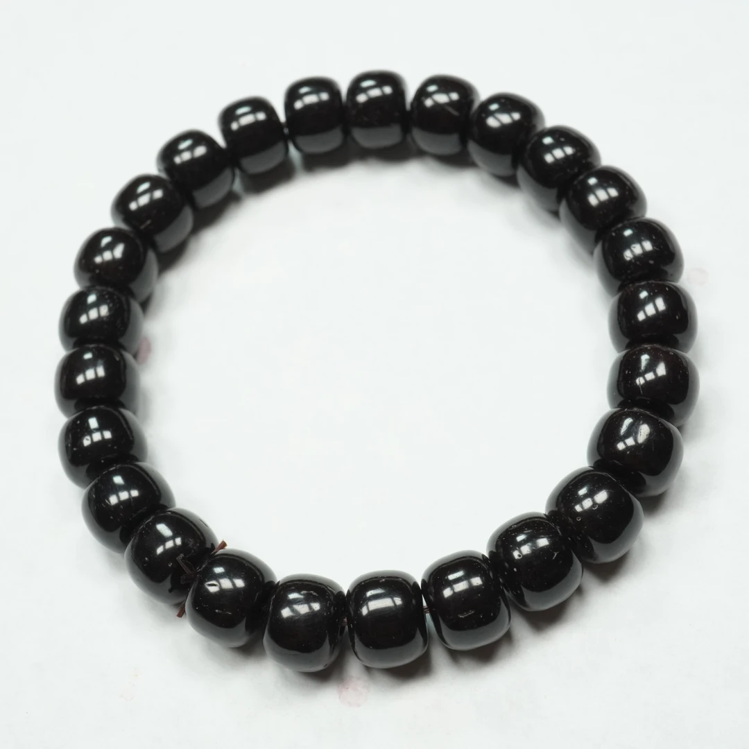 尺寸10x8mm左右椰蒂精工倒角老型手串少棕线棕眼《小鱼文玩》J027