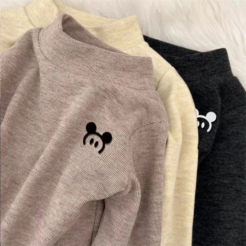 儿童打底衫男童女童秋冬新款半高领保暖内搭上衣长袖T恤