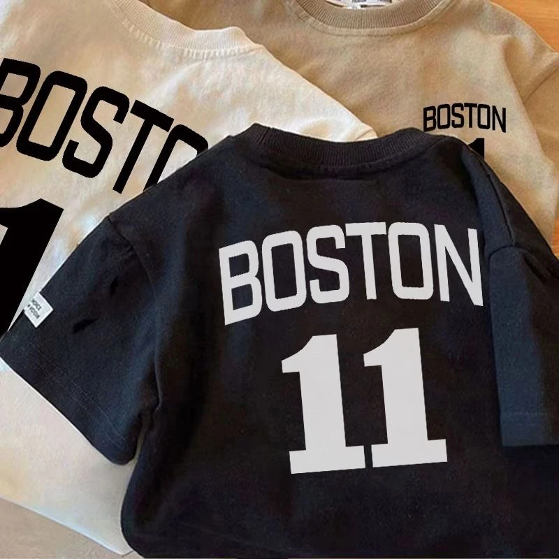 2024新款儿童男童短袖T恤夏装童装夏季女童纯棉中小童半袖韩上衣