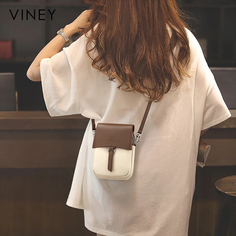 Viney真皮手机包包女2025新款斜挎包迷你小挎包潮生日礼物送女友