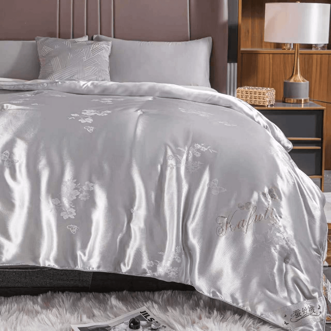 【羊羊】粉丝专享蚕丝被 灰色