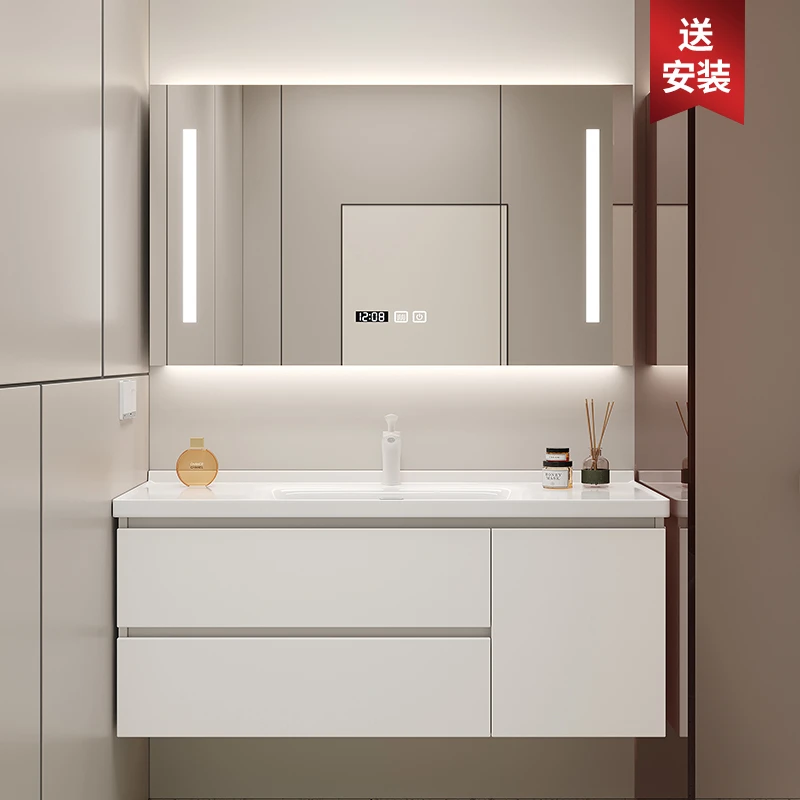 浴室柜陶瓷一体盆定制65/68/75/78/85/88/95/98/105/108/115/118