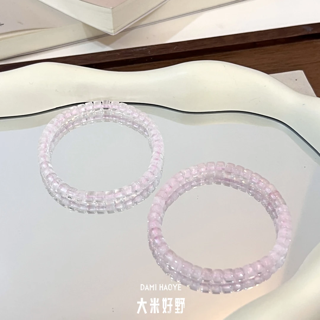 【粉水晶直切】DM1654粉水晶直切手链多样性发一