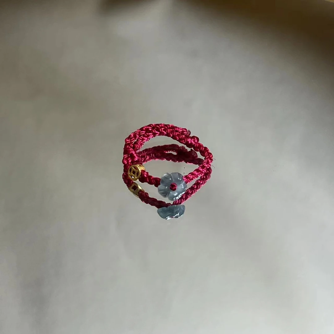 【多米花】翡翠s925戒指多样性发一