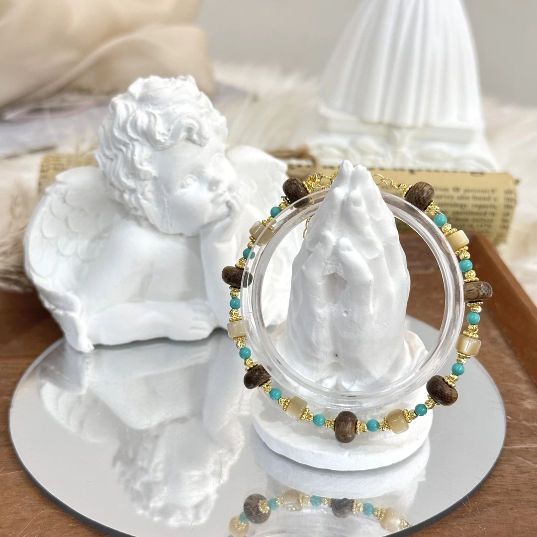 【笙歌-手链】马蹄螺菱镁矿香香手链多样性发一DM1112