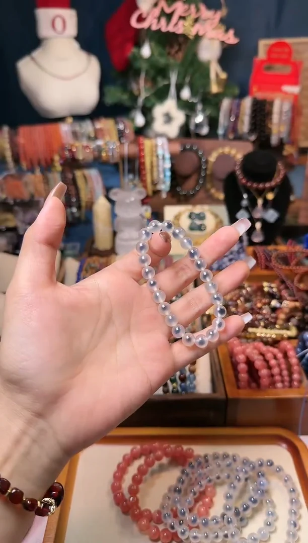 【闪购商品】玛瑙/玉髓手链未镶嵌w17，糖心玛瑙 多样性发一