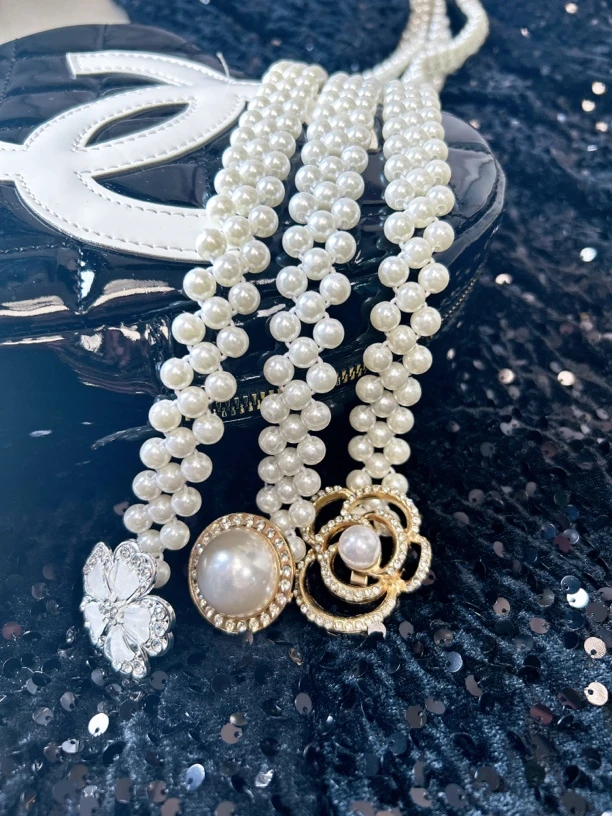 新款时尚小香风配饰弹力百搭腰带