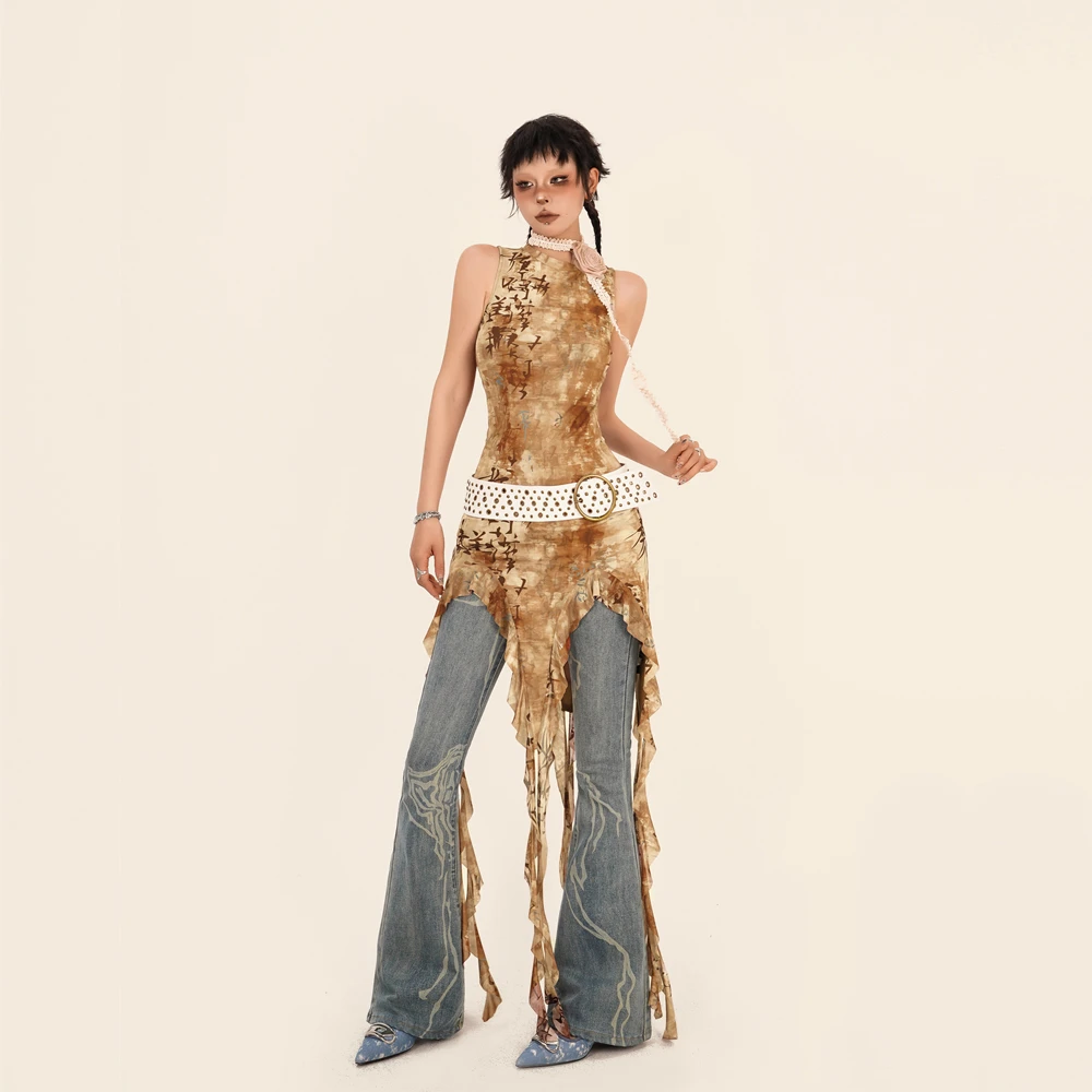 奶酷墨莉 【现货】美式时尚设计感辣妹连衣裙-L24181