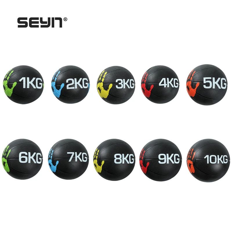 SEYN橡胶药球私教核心训练球健身耐磨实心球力量训练器材手掌款