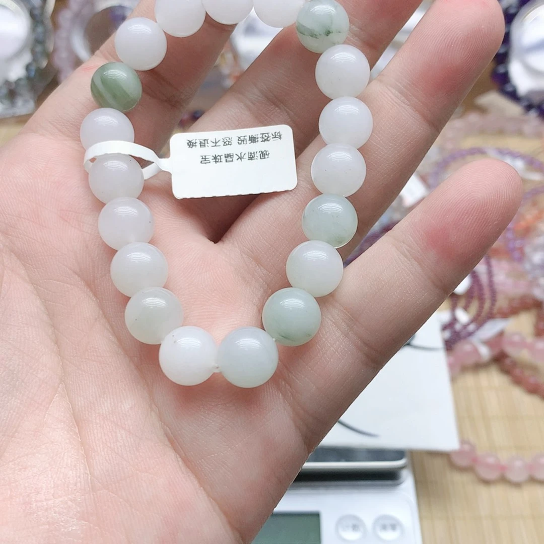 水晶手链未镶嵌天山翠