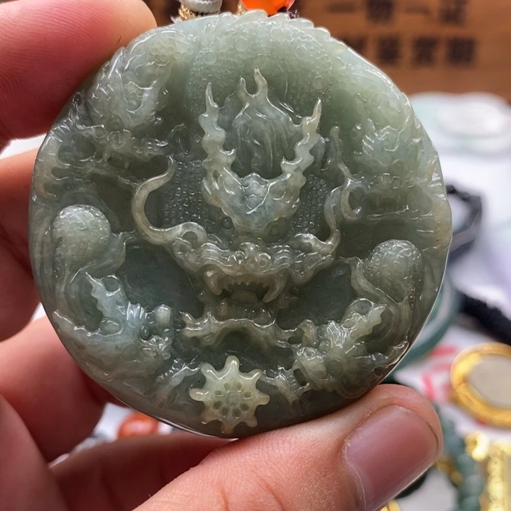 翡翠颈饰未镶嵌保真天然A货翡翠