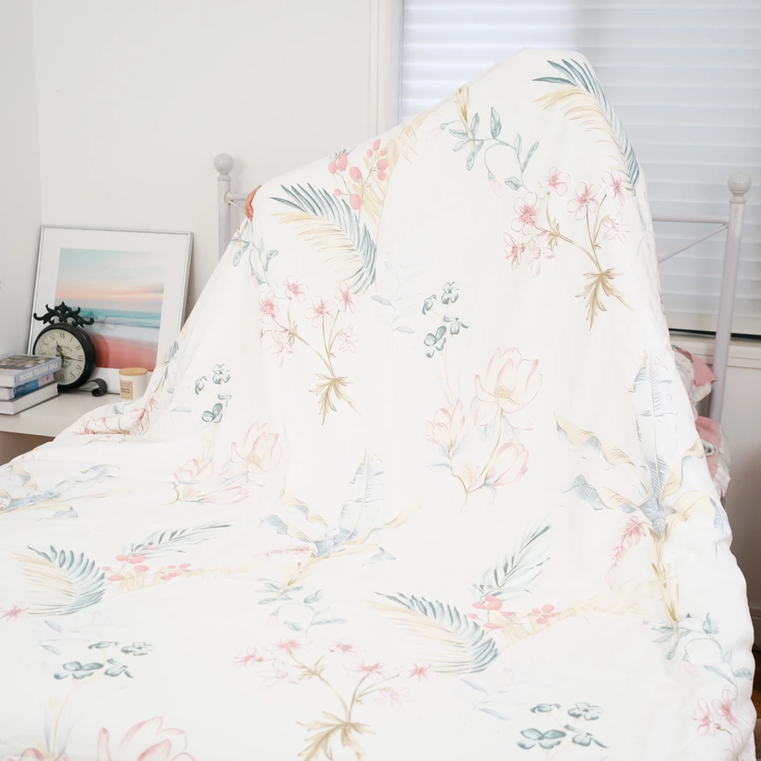 【小林寝饰】植爽柔丝四件套-简秋