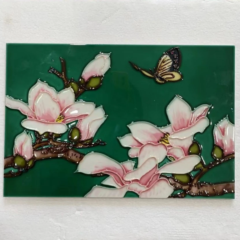 瓷板画无框桌摆挂画手工工艺20*30（展示图案不全详情联系客服）