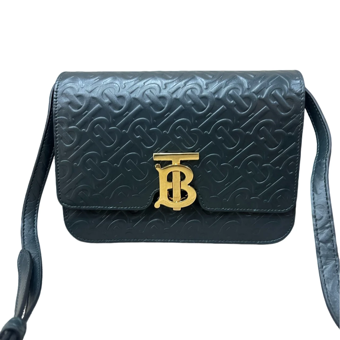 99新 BURBERRY/博柏利 压纹豆腐包斜挎包单肩包