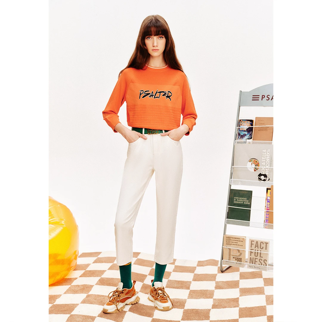 PSALTER诗篇金标商场同款时尚气质新款修身显瘦休闲裤6C34120160