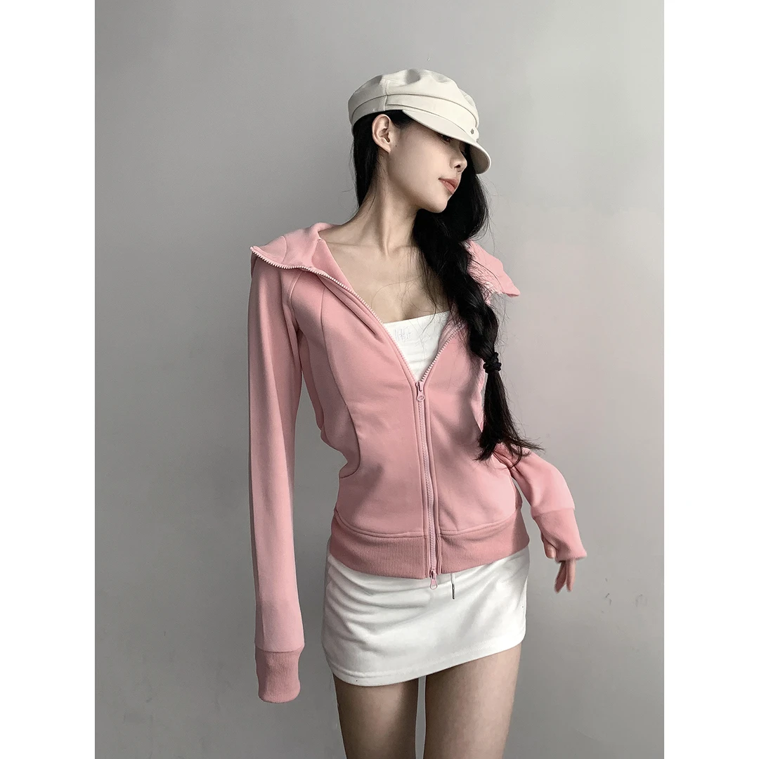 lulu外套女2024新款上衣修身卫衣秋冬女装瑜伽服穿搭连帽拉链外套