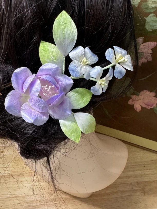 江南浔古风发饰汉服配饰 绒花默认软簪改主体找客服