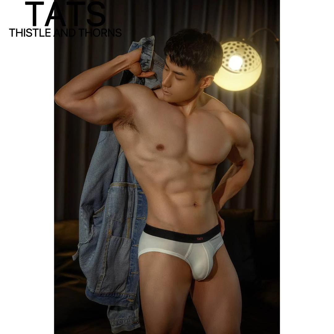 TATS(荆棘制造）奢享系列三条装三角男士运动内裤莫代尔低腰性感2