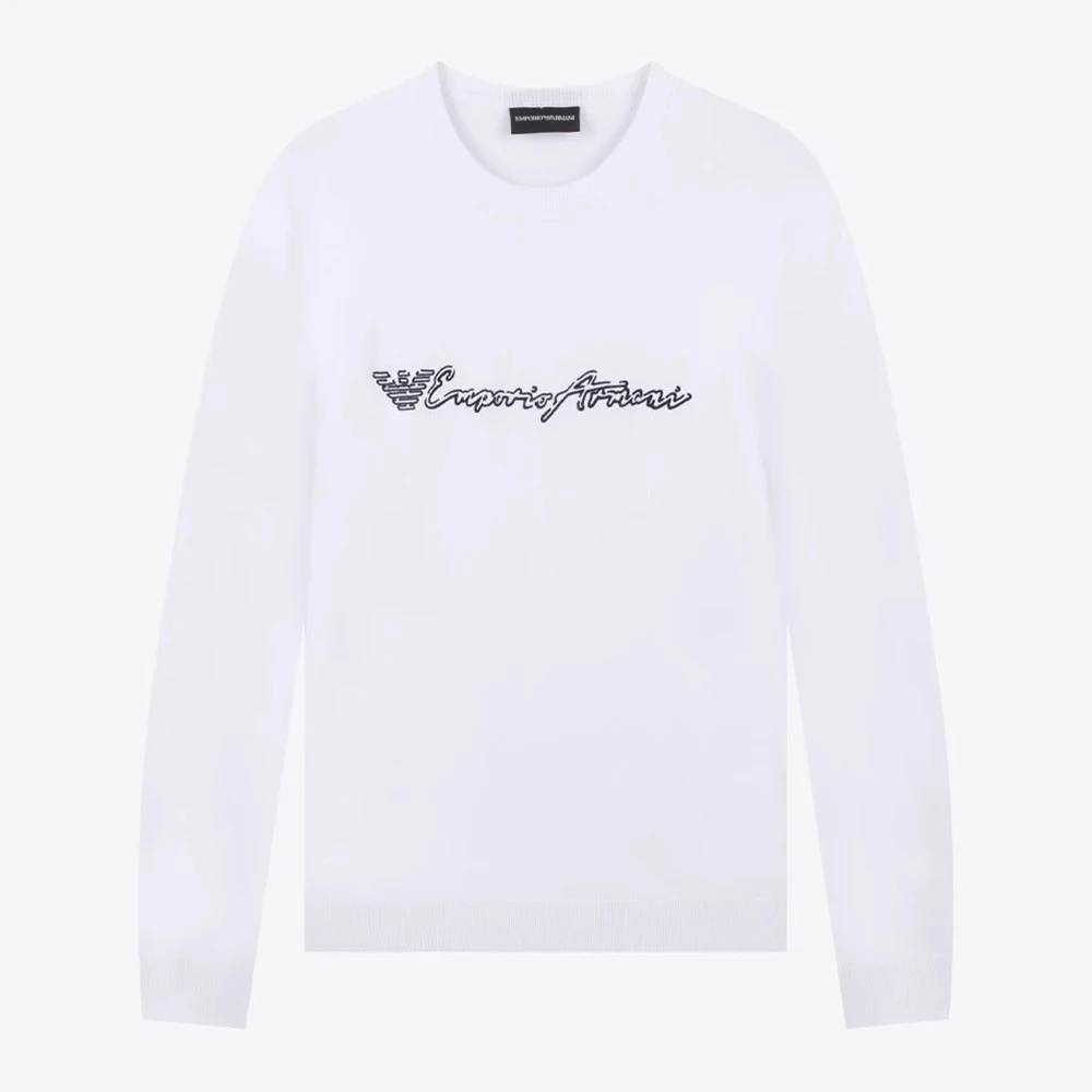 全新未使用 EMPORIO ARMANI/乔治·阿玛尼 圆领男羊毛衫针织衫毛衣