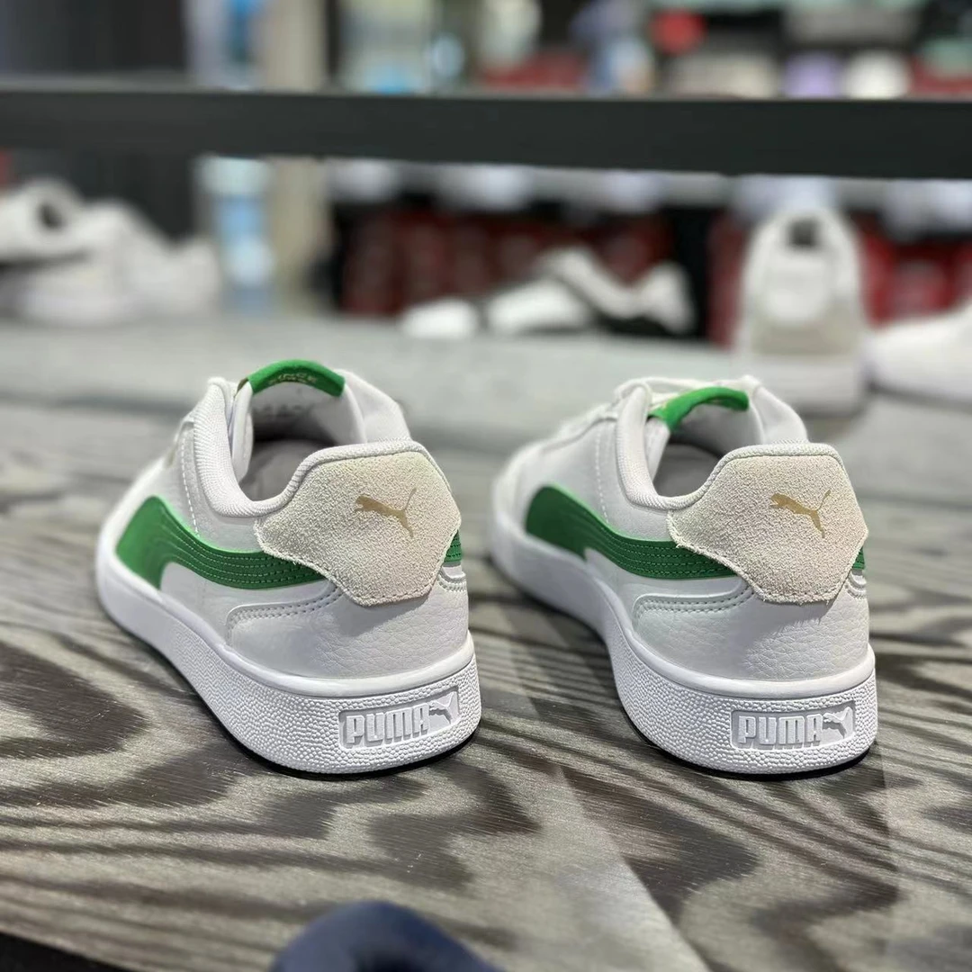 彪马PumaShuffle夏季新款男女金标复古皮质小白鞋运动板鞋309668