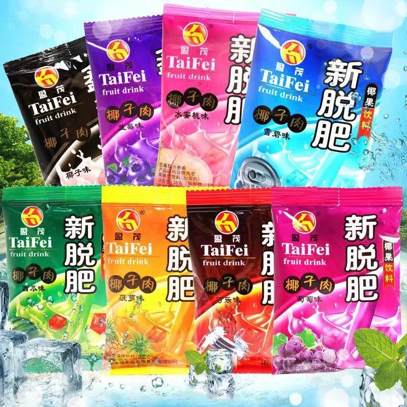 鑫拖肥新脱肥椰果肉果冻布丁果味健康夏日零食儿童新鲜香甜食用