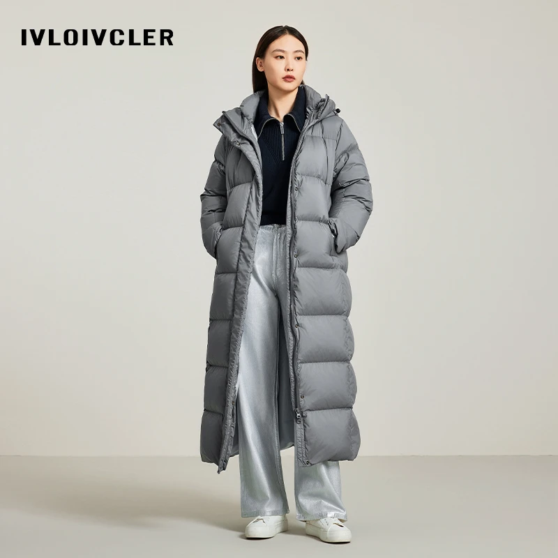 IVLOIVCLER超长款羽绒服（3306）95鸭绒800蓬松