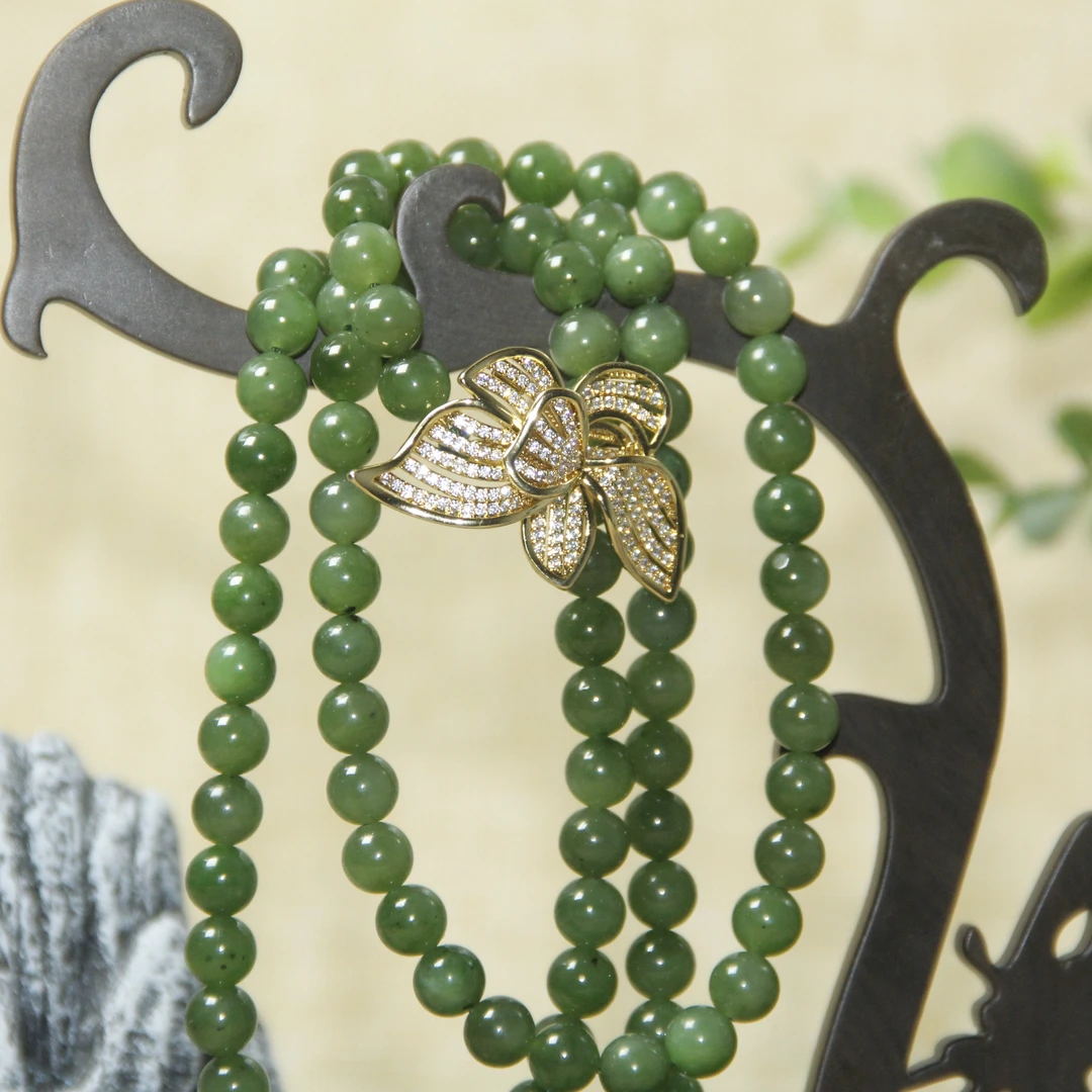 【西部白马】WTL018X-新疆天然和田玉时尚百搭手作项链