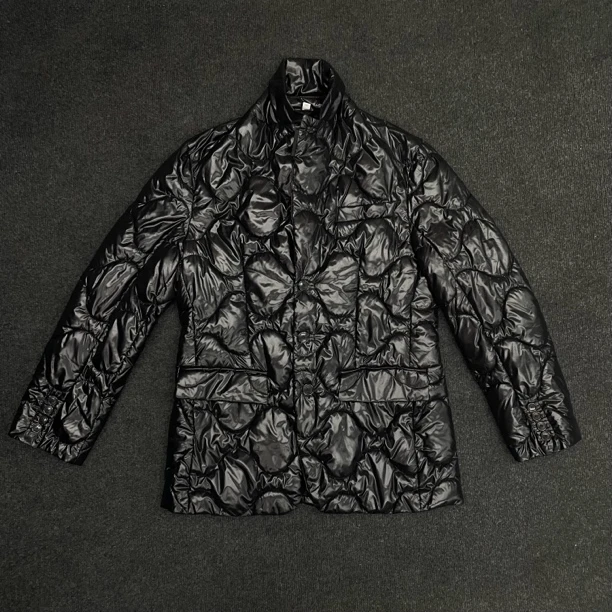 Burberry巴宝莉/格纹单排扣长袖棉服外套/9.9新/尺码S/公价1.2W