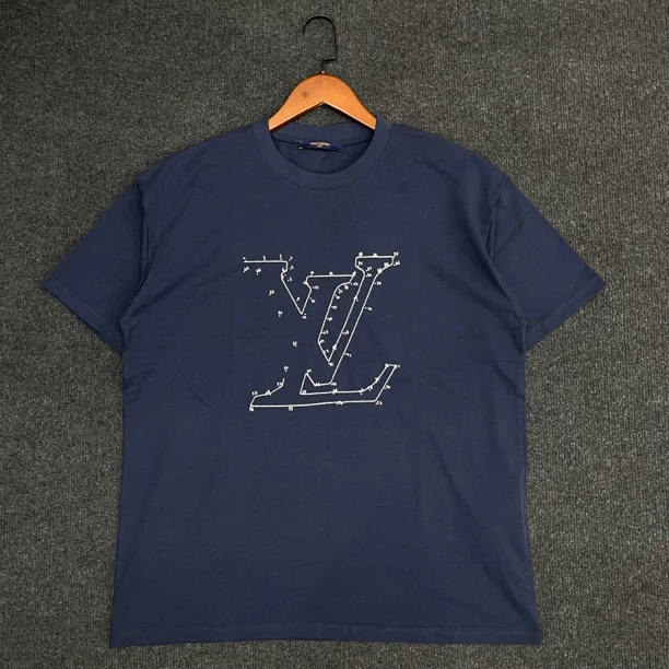 LouisVuitton路易威登/针脚连连看刺绣短袖/99新/尺码L/公价9K