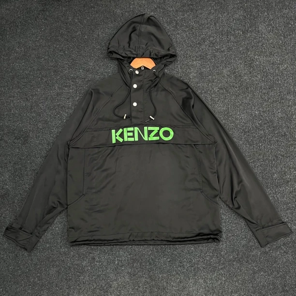 kENZO肯佐/字母logo印花拉链连帽夹克/成色99新/尺码S码/公价4K