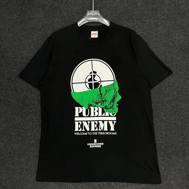 Supreme/骷髅头胶印logo圆领短袖/尺码M/成色99新/公价5K