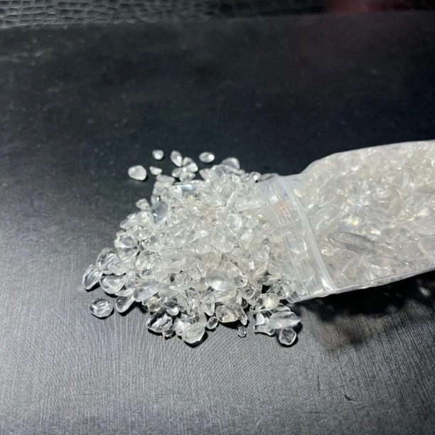 大袋天然7a立体白水晶碎石消磁石手作复古白色镶嵌公主