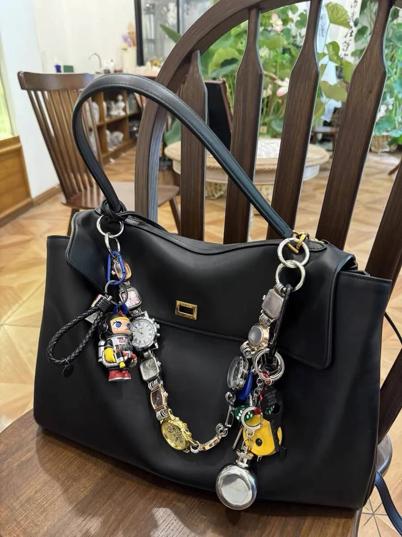 【G33】小摩西表盘挂链雅丹包挂饰包搭表里表气中古表盘包包肩带