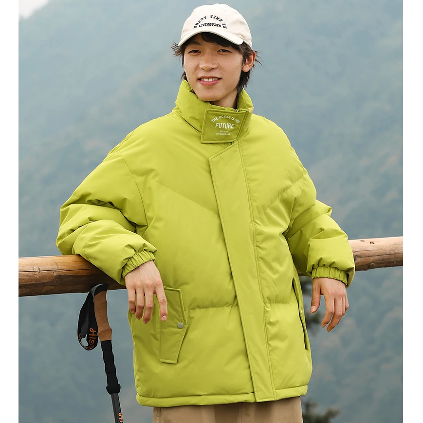 爆款冬季韩版立领休闲情侣休闲时尚vintage宽松男女棉服保暖美式