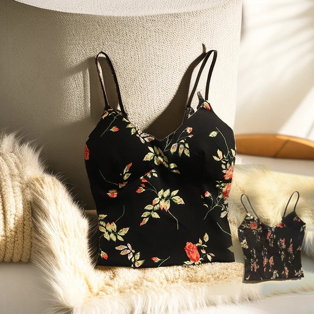 甜酷辣妹女背心打底内搭吊带背心带胸垫显瘦时尚小胸修身上衣美背