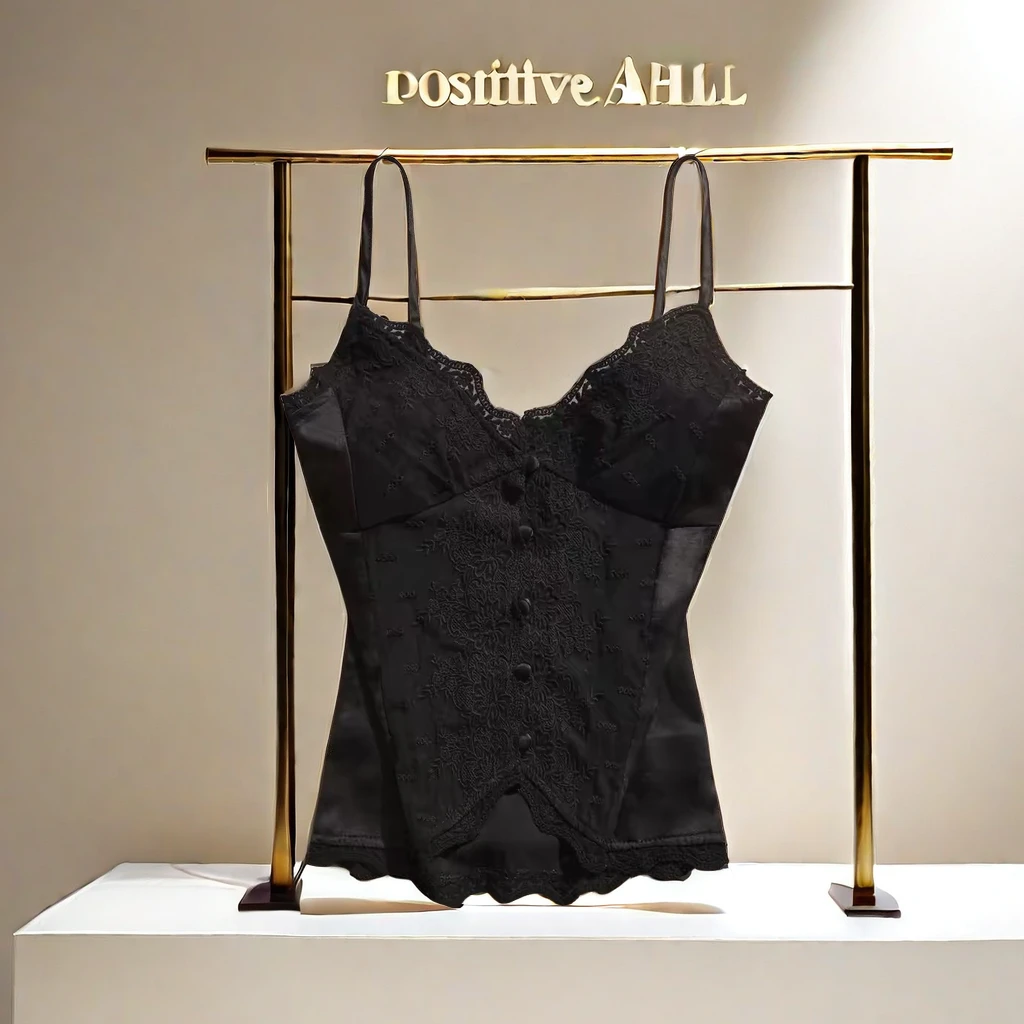 新中式性感小吊带女背心打底轻奢修身外穿纯欲黑色国风上衣女美背
