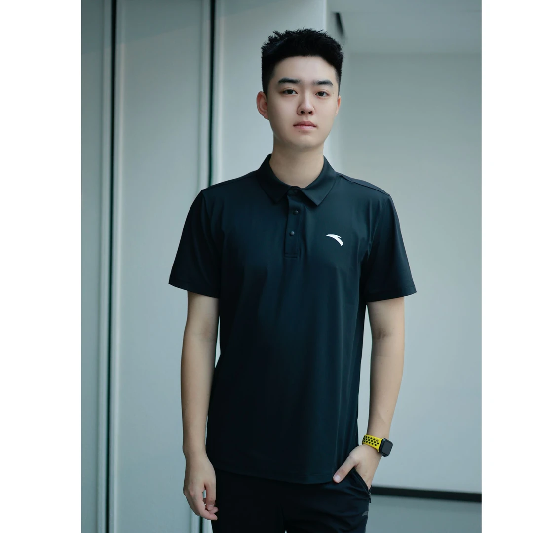 【基础款】安踏夏季新款男子冰肤短袖经典百搭T恤透气运动POLO衫t恤