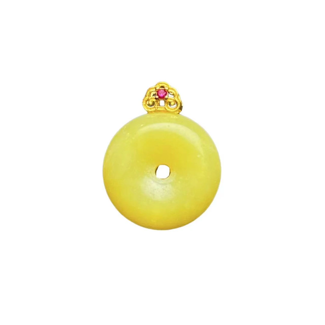 岫玉平安扣吊坠（不带链） Y1755