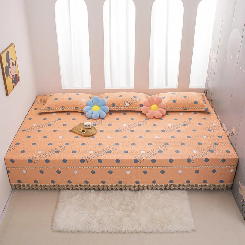 纯棉榻榻米四季通用榻榻米床单防滑夹棉床单全棉炕单加厚炕盖专用