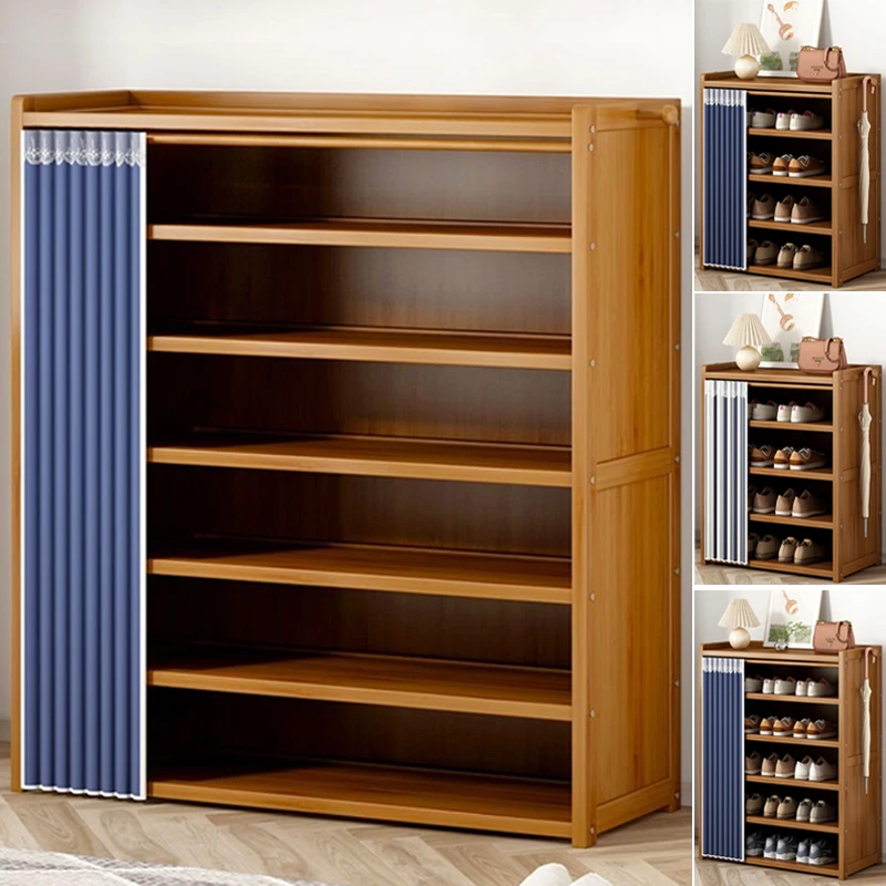 鞋柜门口家用入户防尘帘多层鞋架子大容量玄关门外楼道简易出租房