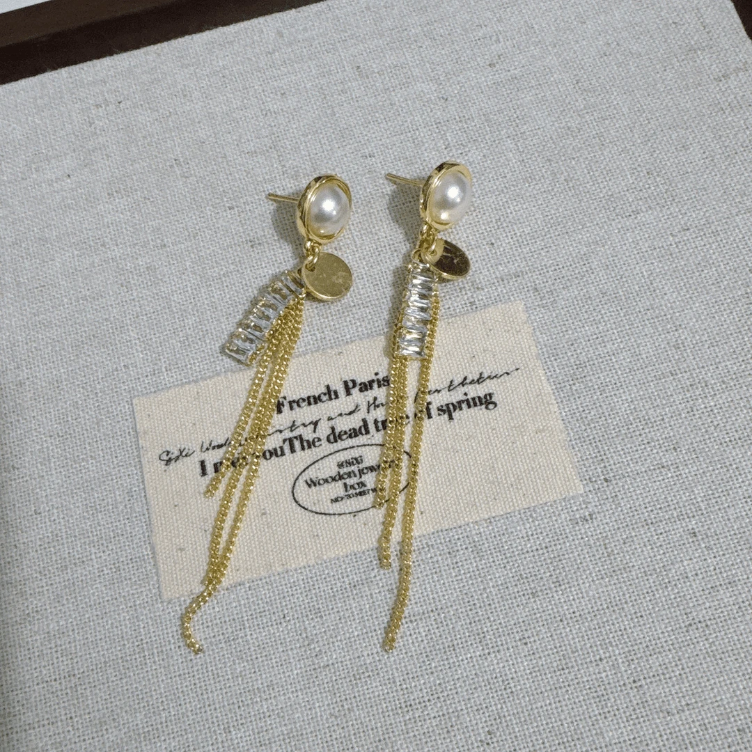 铜合金耳饰 气质时尚百搭耳钉简约精致优雅温柔耳环E2043