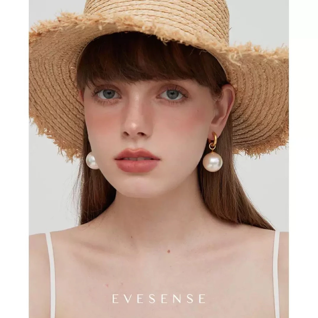 铜合金耳饰 气质轻奢百搭复古法式小众简约耳环ins优雅个E2078