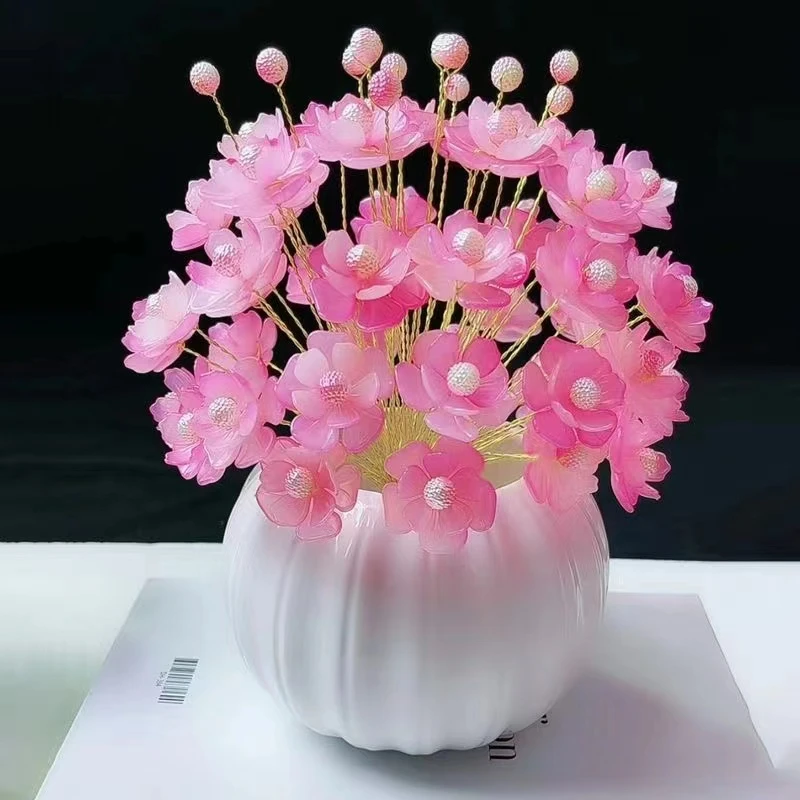 花开富贵材料包双层牡丹花diy串珠材料