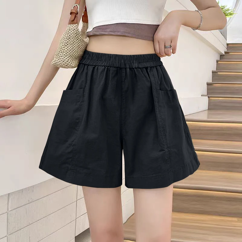 2025新款工装短裤女休闲裤显瘦夏季薄款中裤运动宽松潮牌五分裤