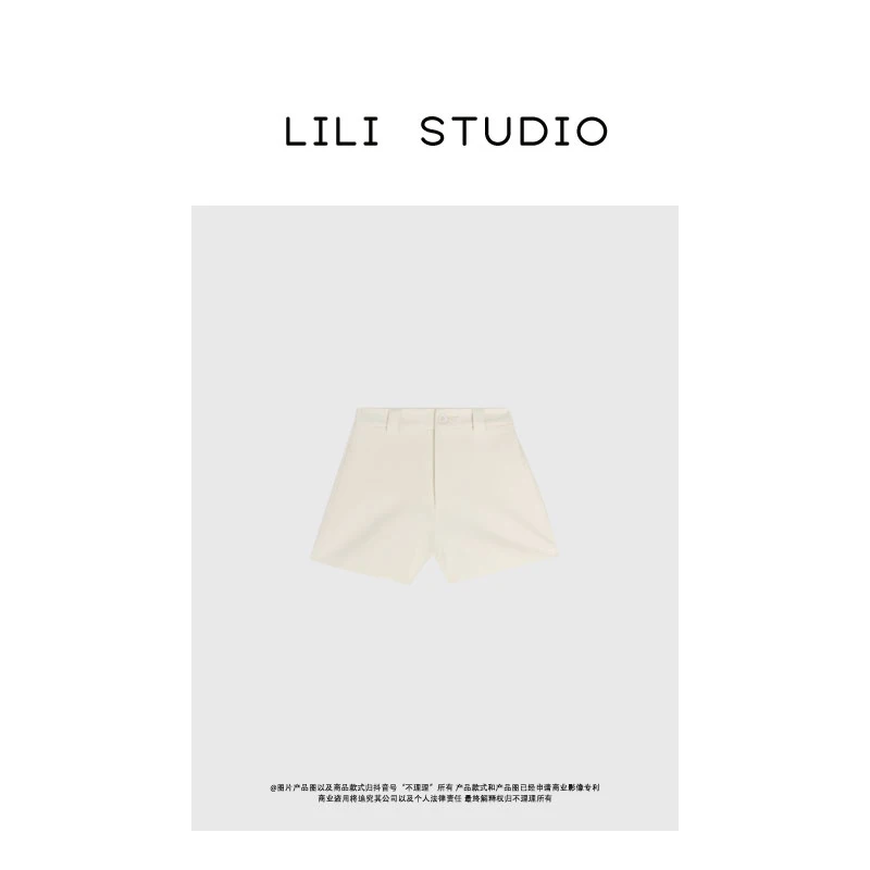 PCNYPCNY「自成焦点」夏季新款简约纯色百搭高腰显瘦短裤5565