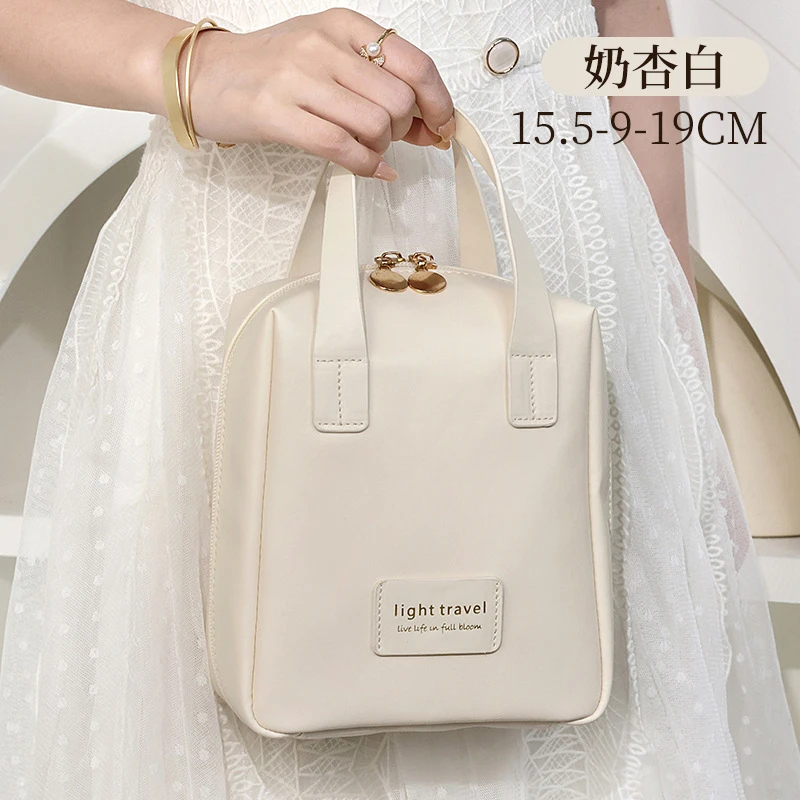新款化妆包手提洗漱包网红款2023时尚化妆包简约高颜值女士手提包